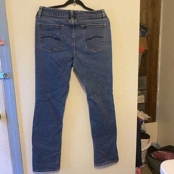 BlueMountain Women 10 Bootcut Blue Denim Cotton Blend Jeans MidRise Medium Wash - Picture 9 of 9